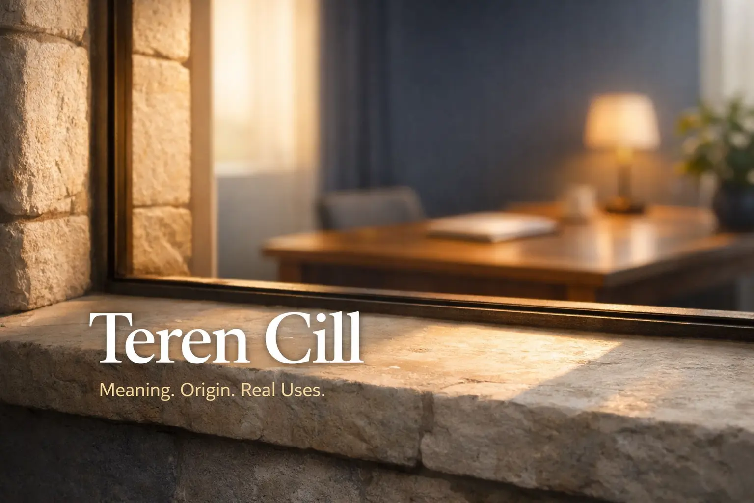 Teren Cill concept showing intentional space for mental clarity and focus — complete meaning and origin guide