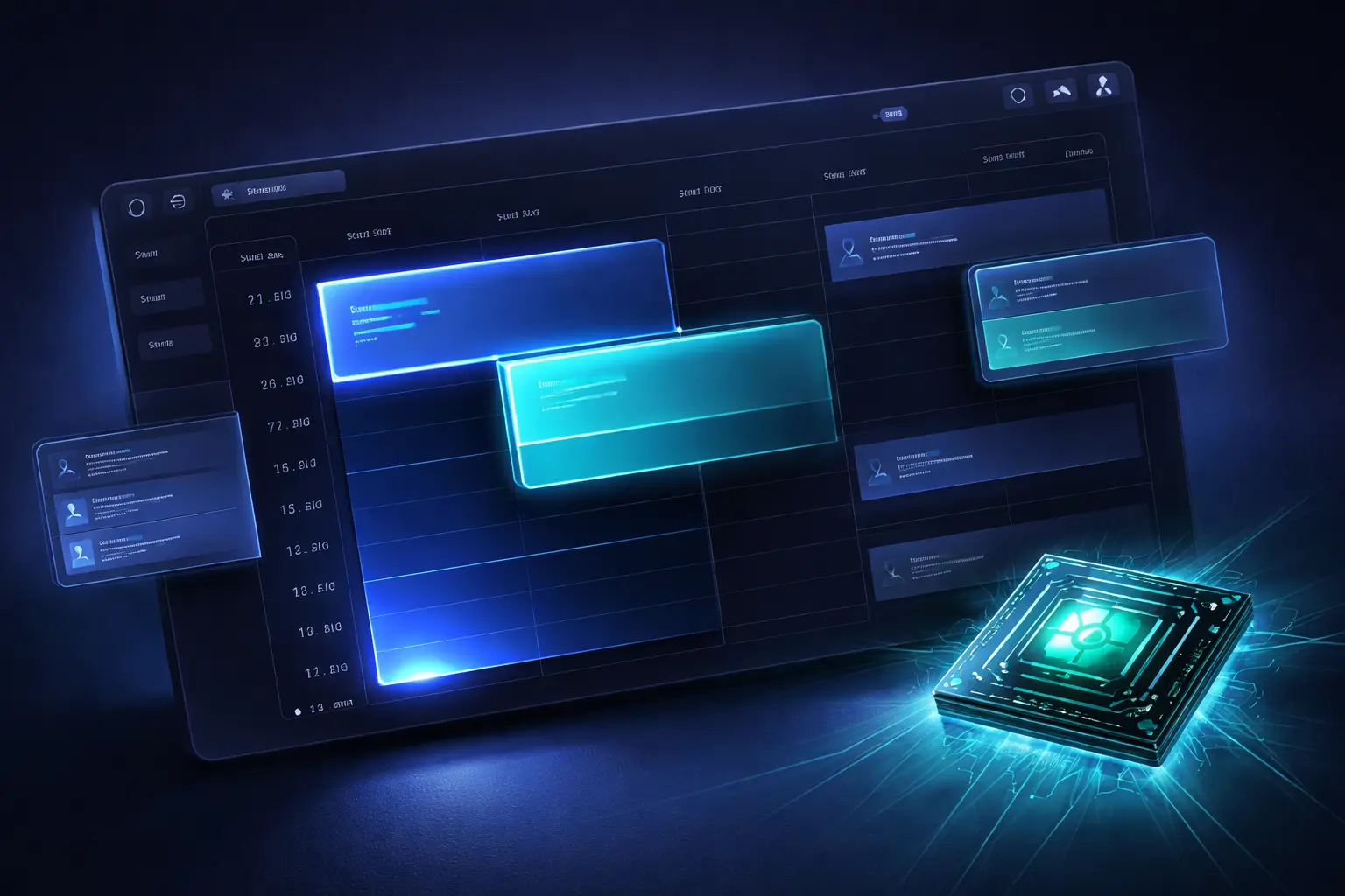 Schedow AI-powered smart scheduling tool interface showing calendar, task management, and time blocking features for productivity